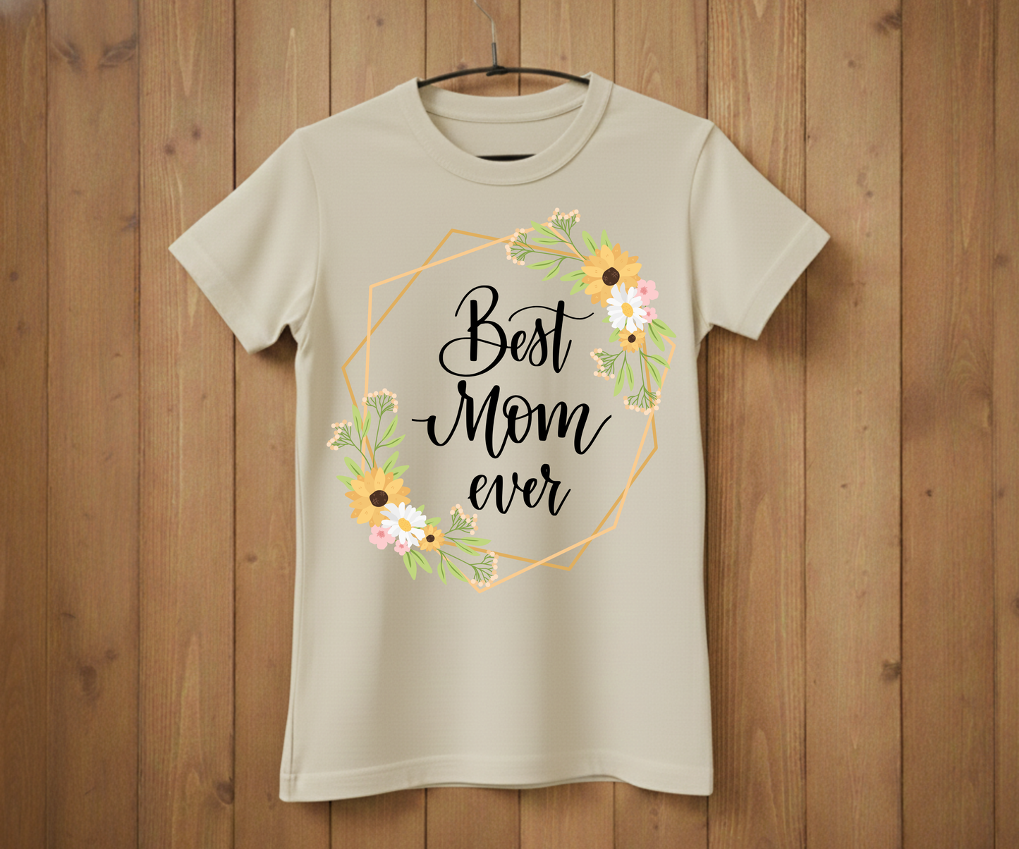 Geometric Best Mom Ever - Mother’s Day T-Shirt