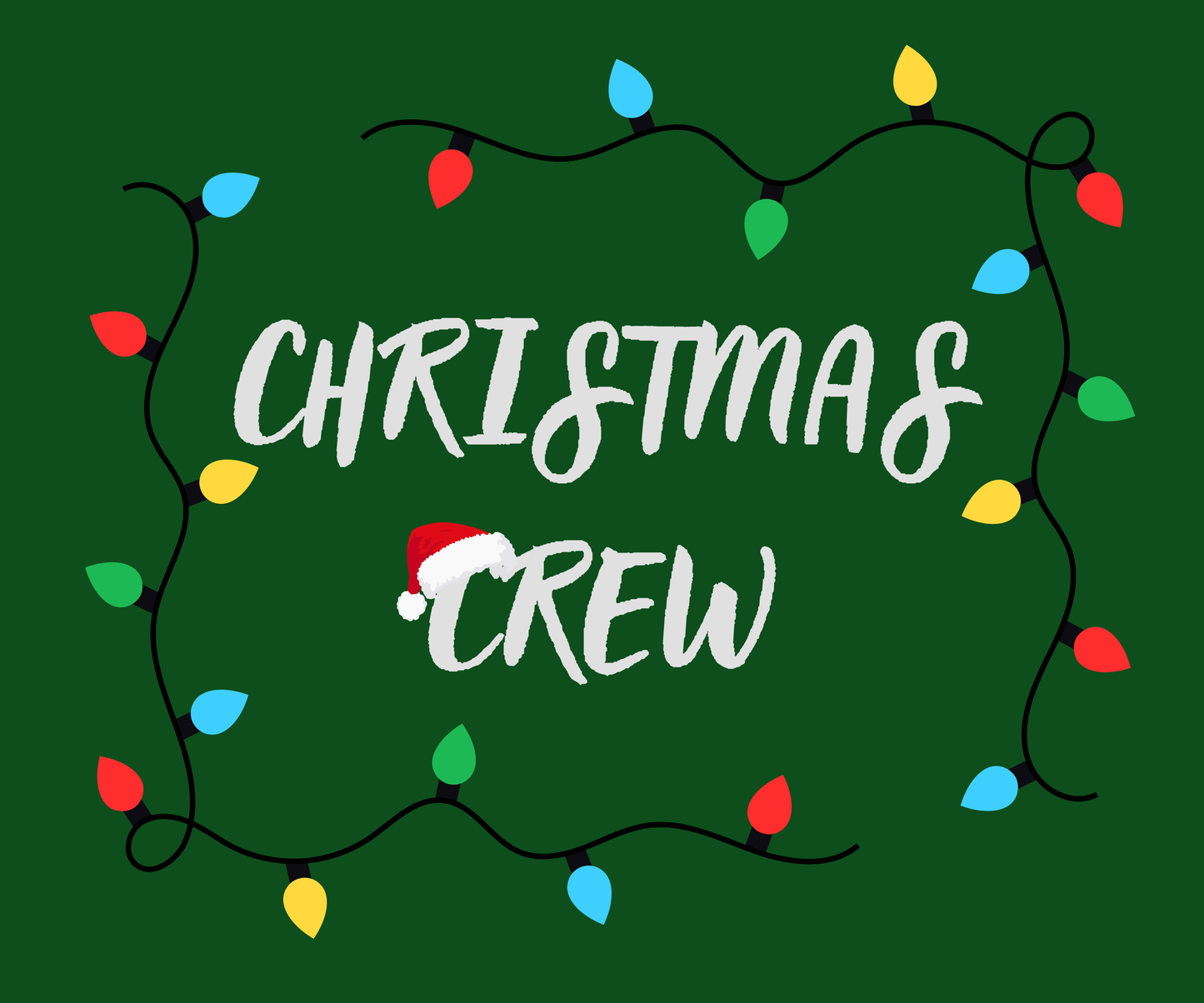 Christmas Crew T-Shirt – Festive Lights Holiday Shirt