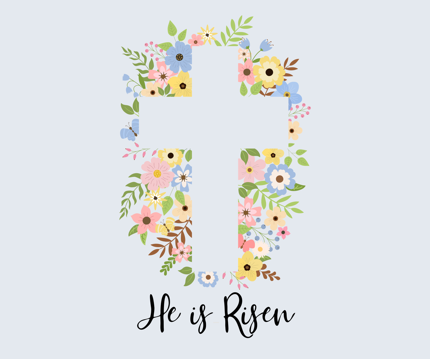 He Is Risen Cross Easter T-Shirt