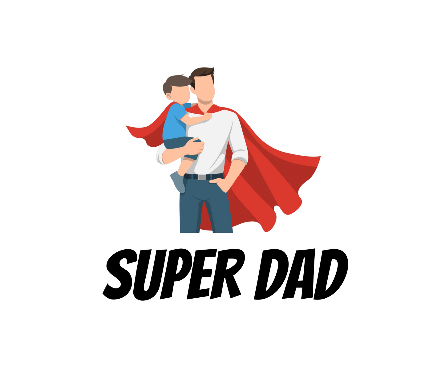 Super Dad Cape T-Shirt - Graphic Tee