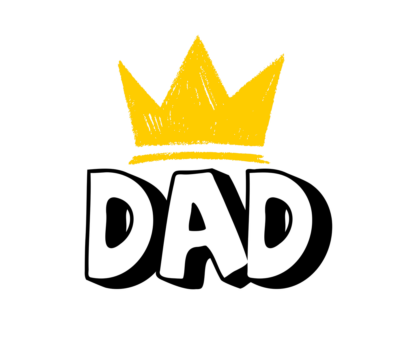 DAD Crown T-Shirt - Fun Graphic Tee