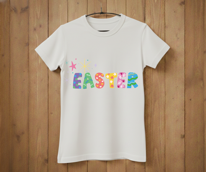 Colorful Easter Lettering T-Shirt