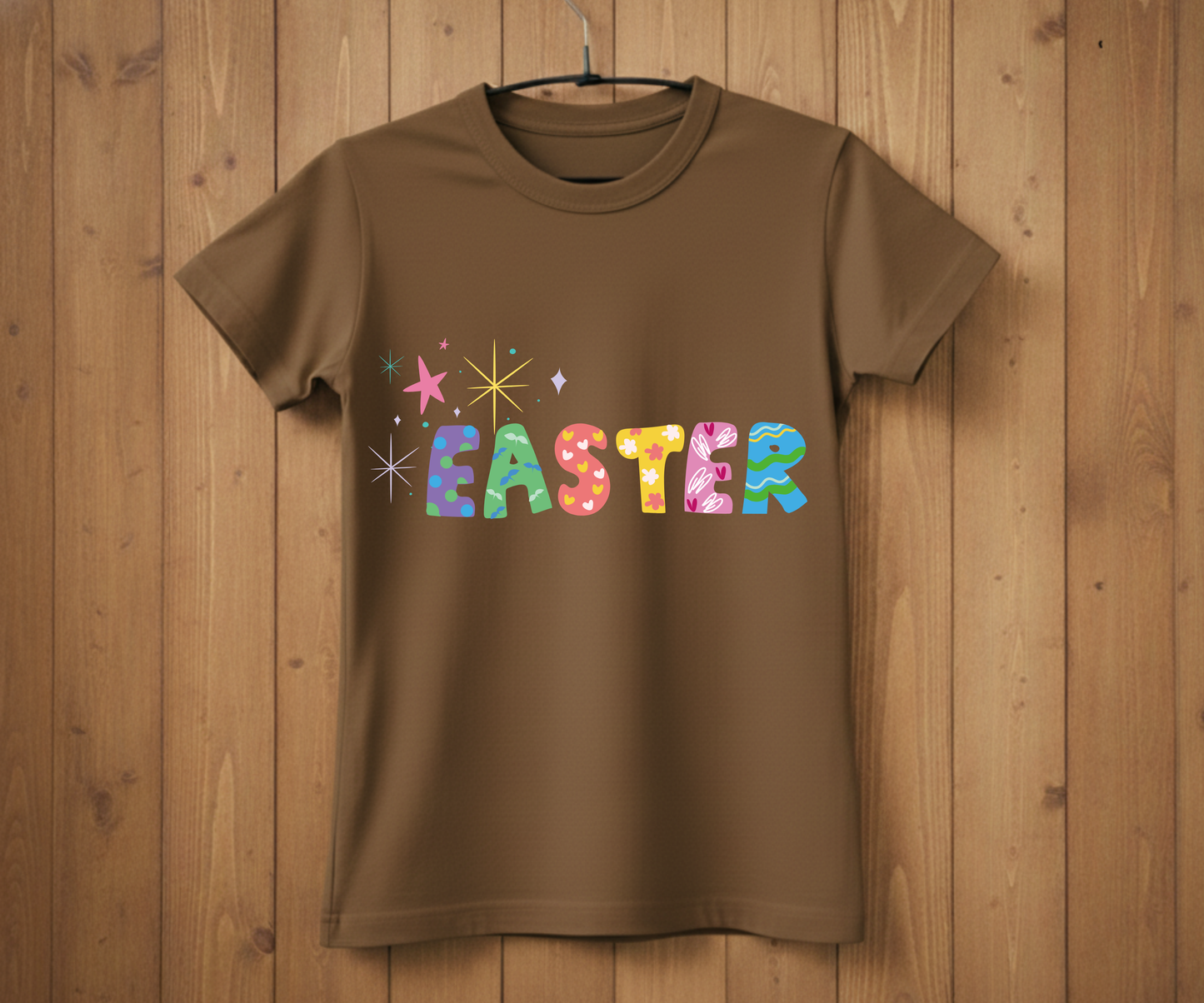 Colorful Easter Lettering T-Shirt
