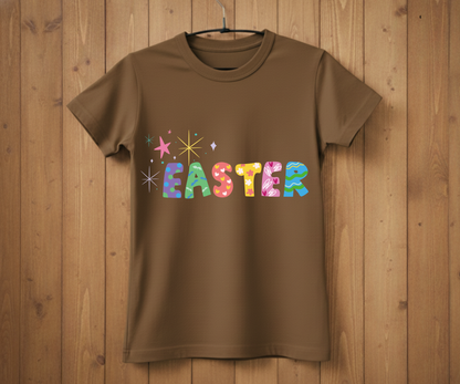 Colorful Easter Lettering T-Shirt