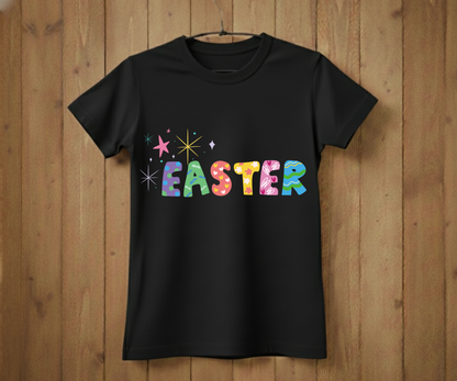 Colorful Easter Lettering T-Shirt