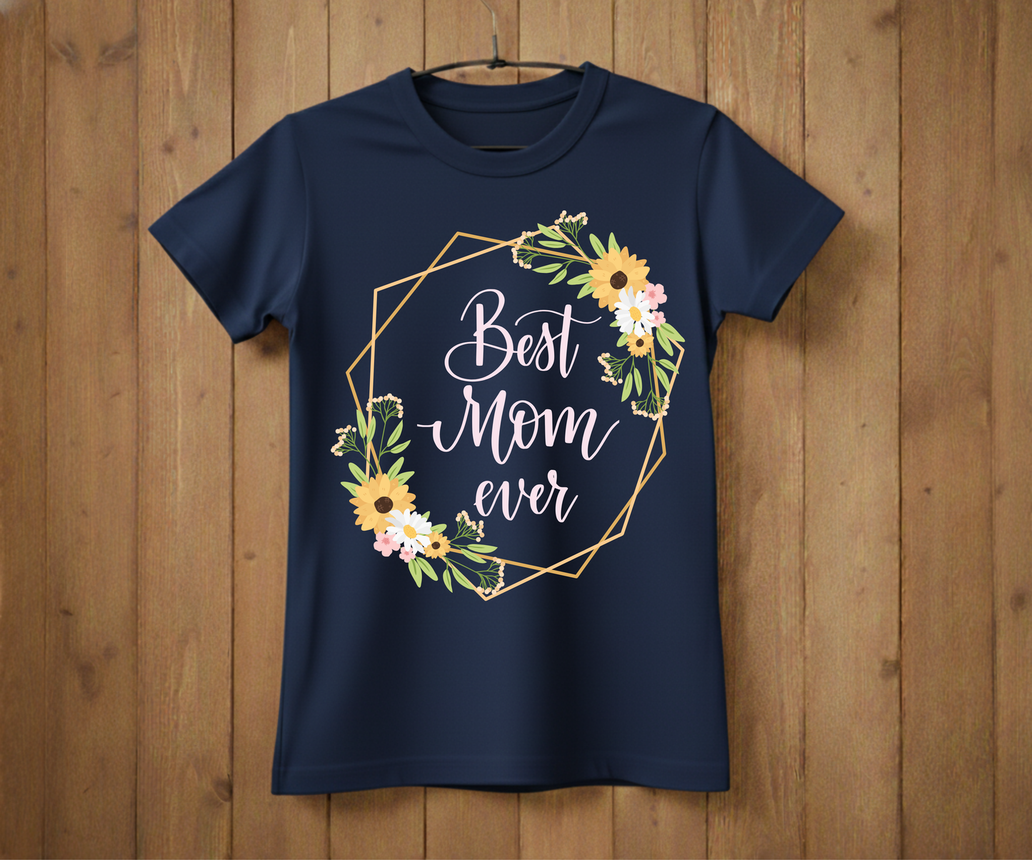 Geometric Best Mom Ever - Mother’s Day T-Shirt