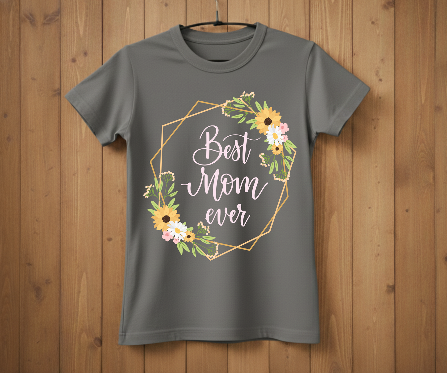 Geometric Best Mom Ever - Mother’s Day T-Shirt