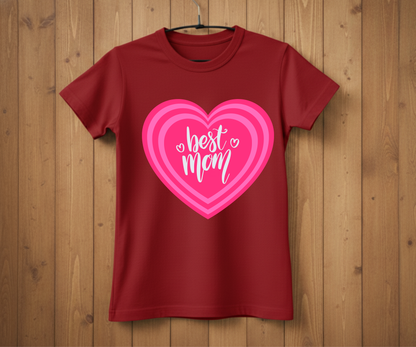 Heart Best Mom - Mother’s Day T-Shirt