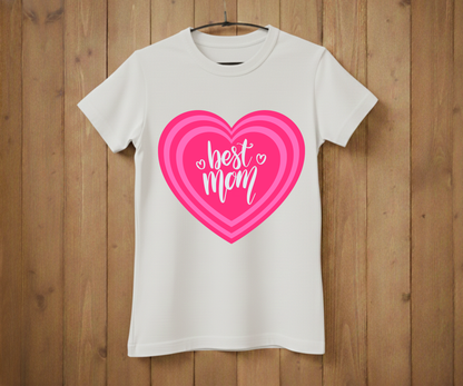 Heart Best Mom - Mother’s Day T-Shirt