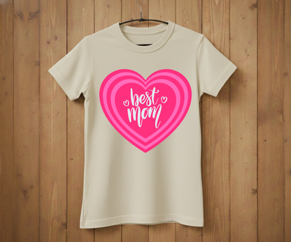 Heart Best Mom - Mother’s Day T-Shirt