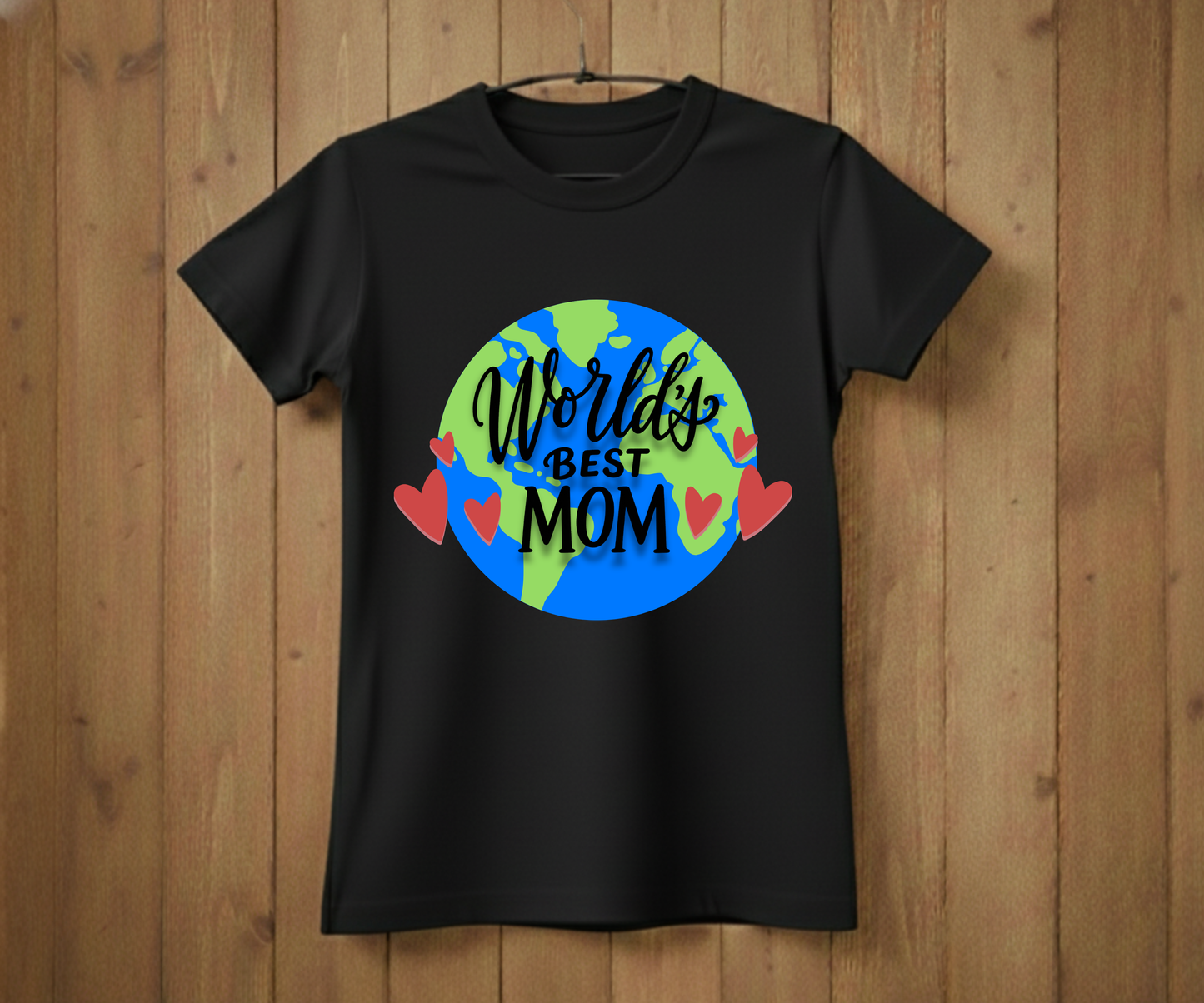 World’s Best Mom Globe - Mother’s Day T-Shirt