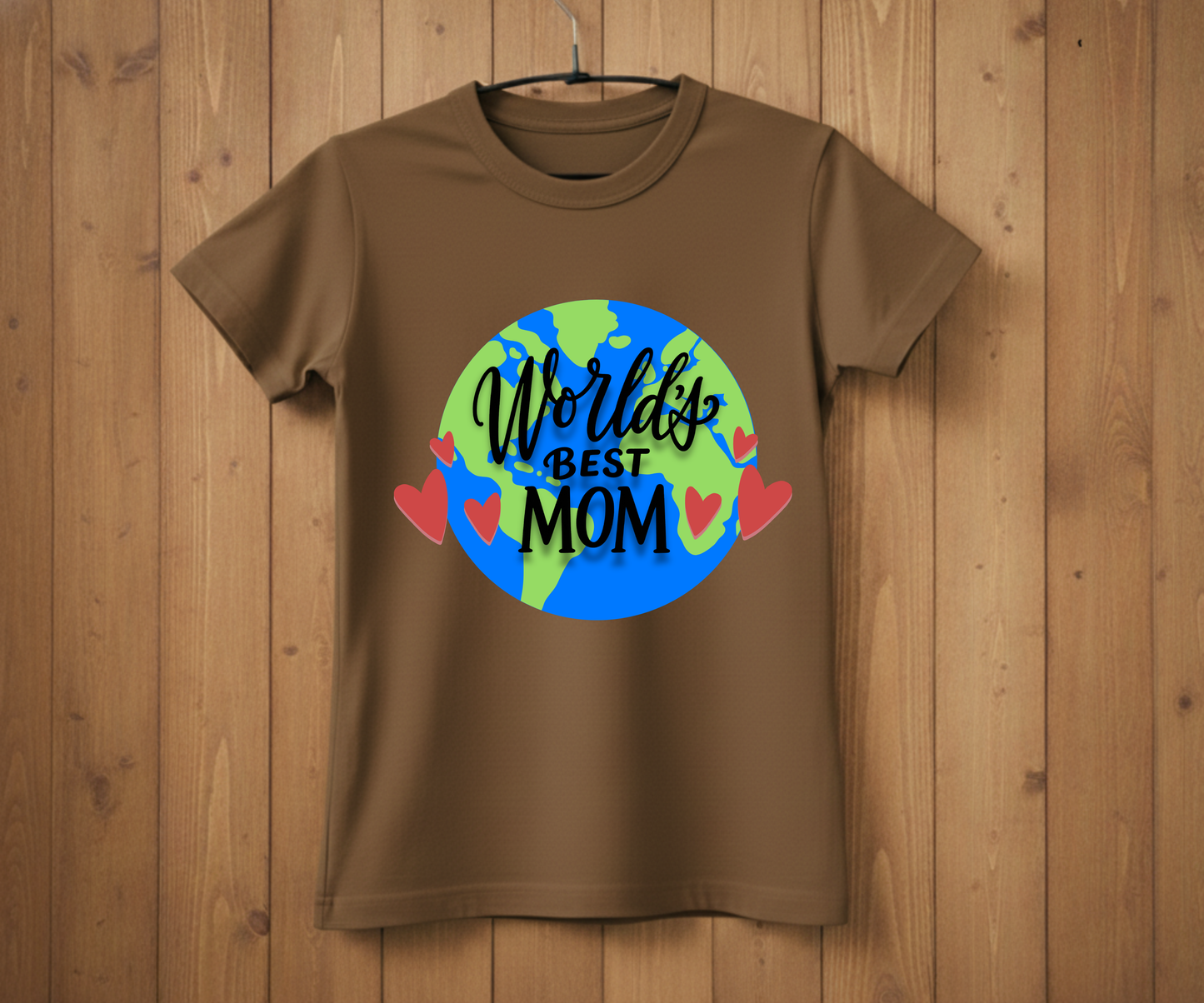 World’s Best Mom Globe - Mother’s Day T-Shirt