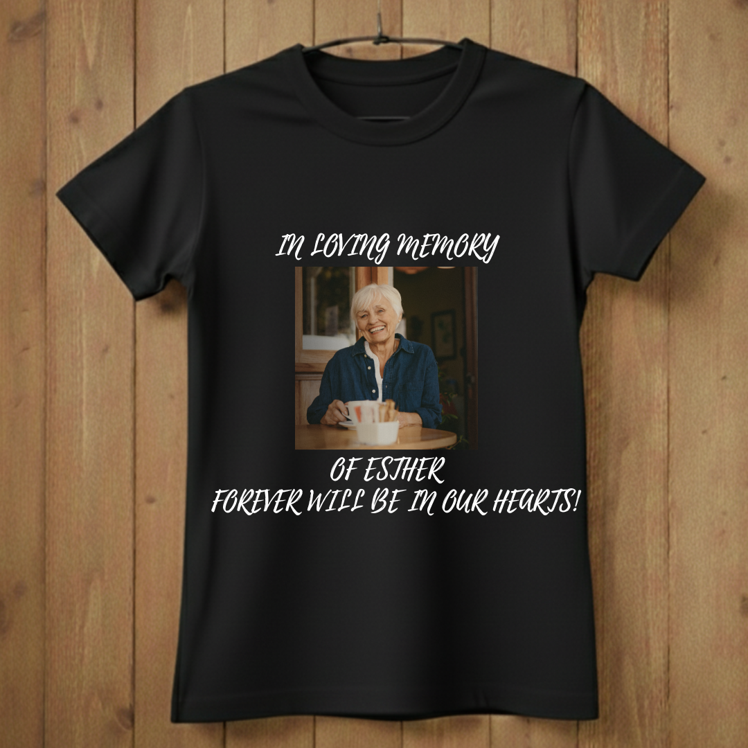 Custom Face Memorial T-Shirt – In Loving Memory Design