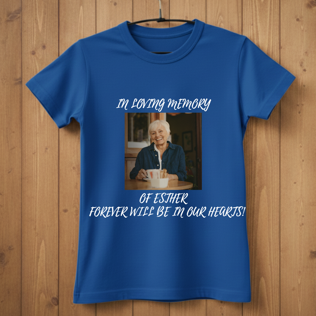 Custom Face Memorial T-Shirt – In Loving Memory Design