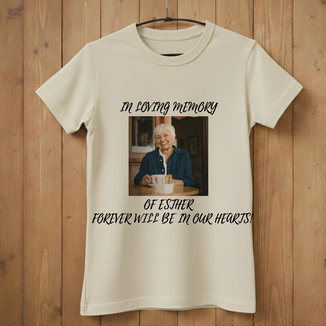 Custom Face Memorial T-Shirt – In Loving Memory Design