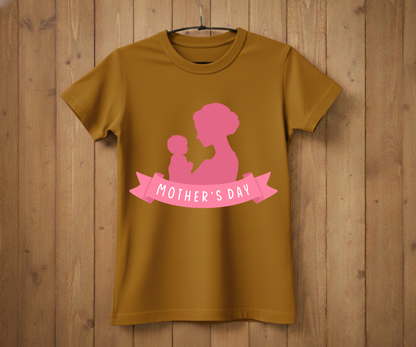 Pink Silhouette Mother &amp; Baby - Mother’s Day T-Shirt