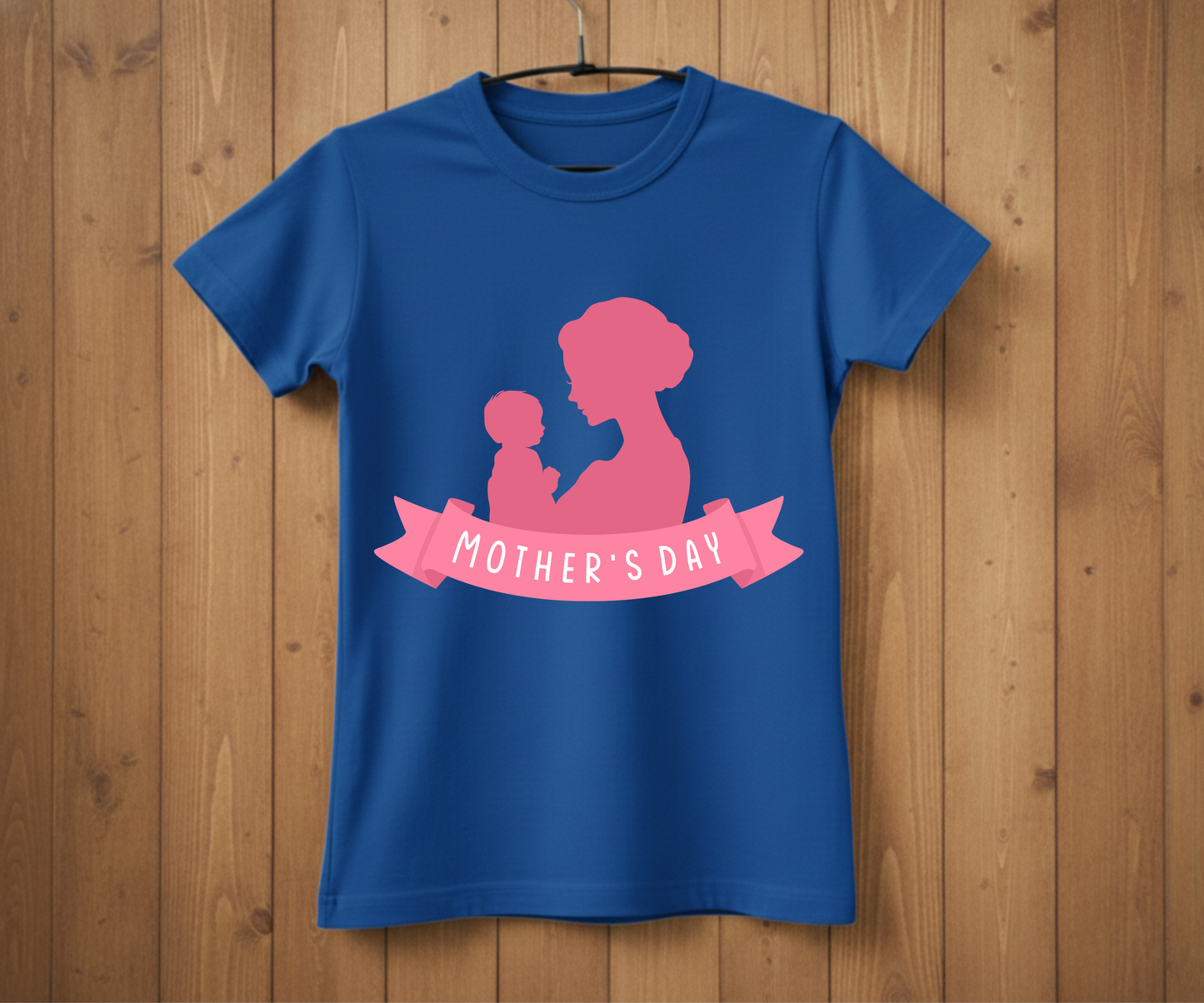 Pink Silhouette Mother &amp; Baby - Mother’s Day T-Shirt