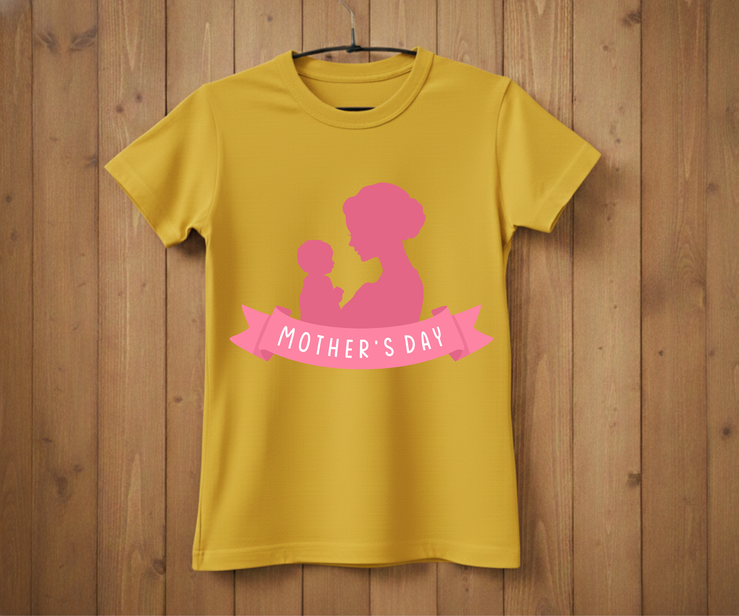 Pink Silhouette Mother &amp; Baby - Mother’s Day T-Shirt