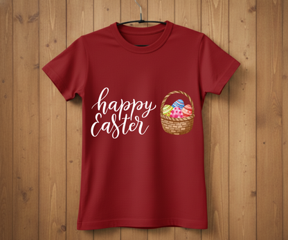 Happy Easter – Eggs in a Basket T-Shirt