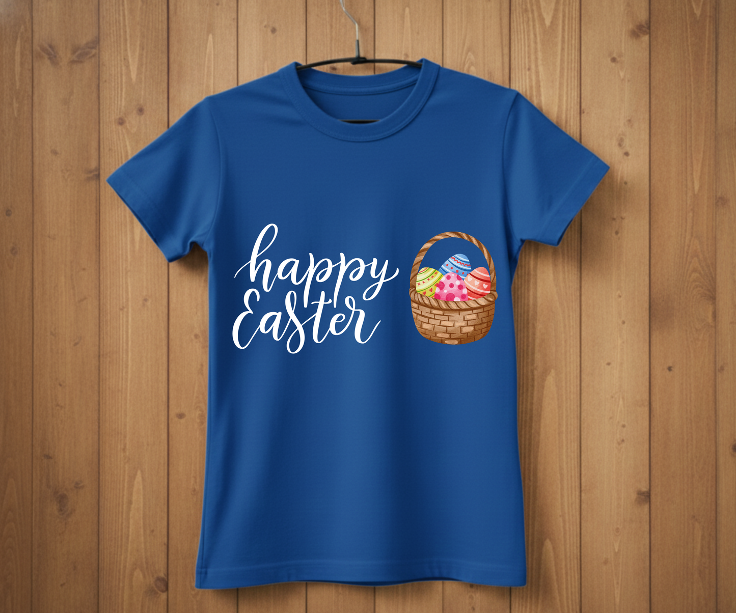 Happy Easter – Eggs in a Basket T-Shirt