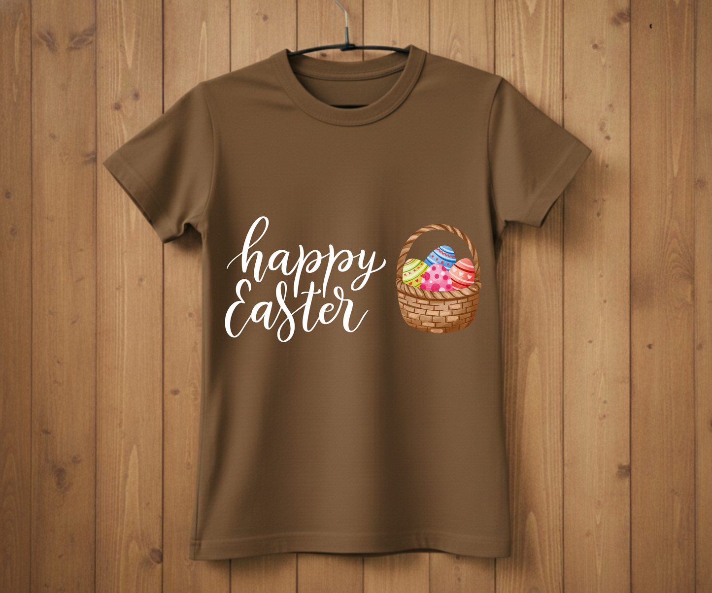 Happy Easter – Eggs in a Basket T-Shirt