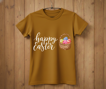 Happy Easter – Eggs in a Basket T-Shirt