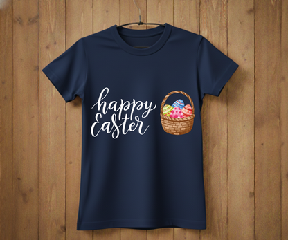 Happy Easter – Eggs in a Basket T-Shirt