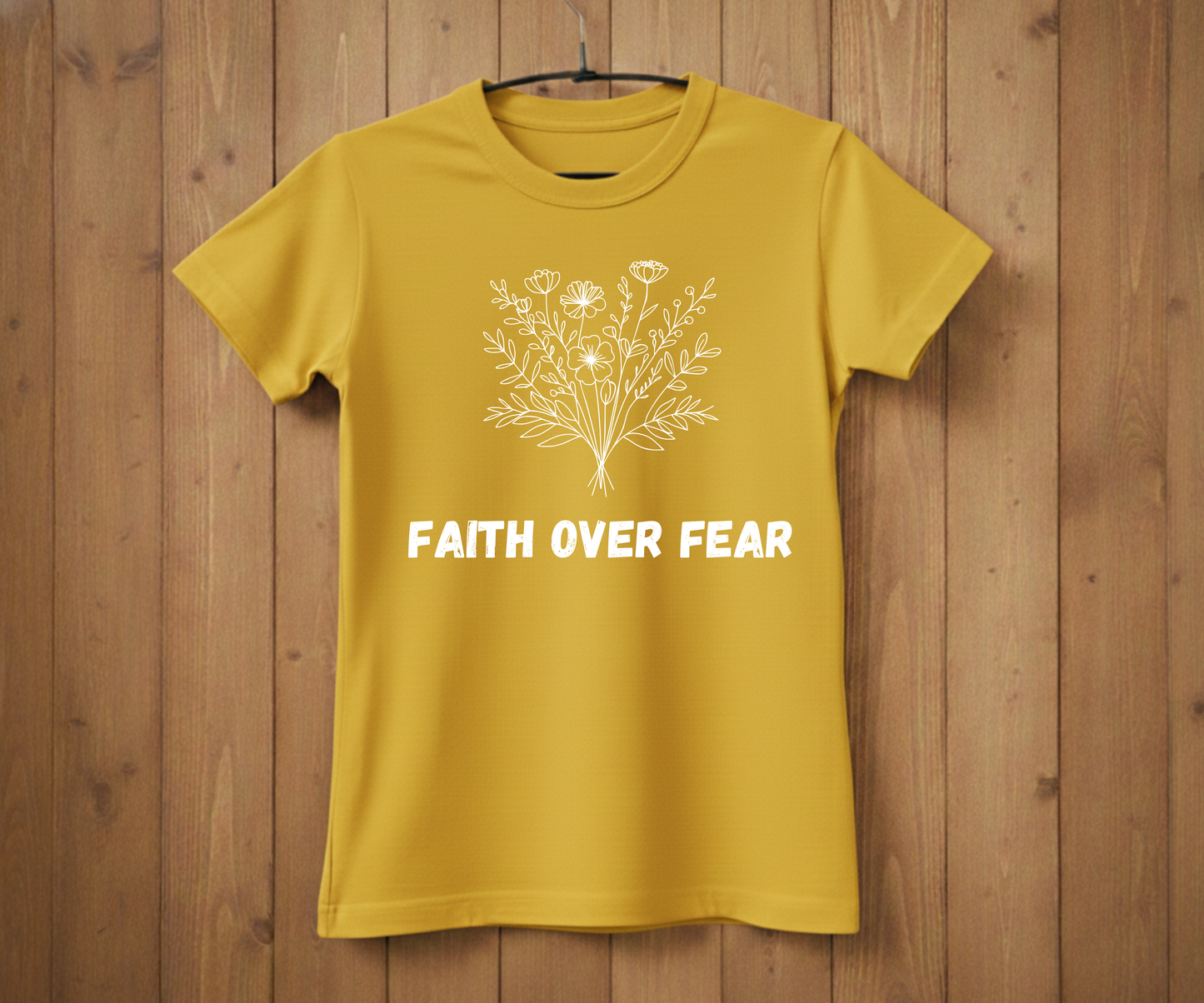 Faith Over Fear T-Shirt – Inspirational Christian Tee