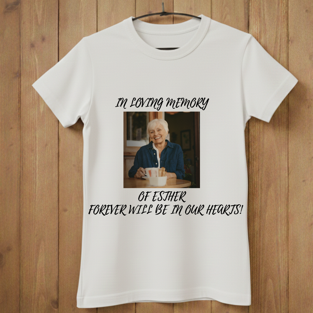 Custom Face Memorial T-Shirt – In Loving Memory Design