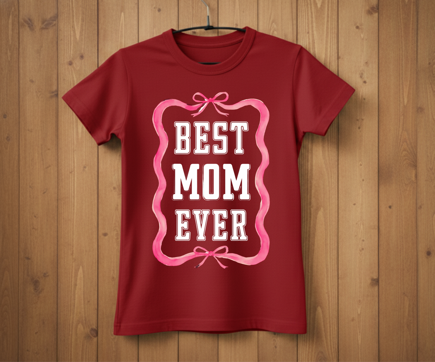 Pink Ribbon Best Mom Ever - Mother’s Day T-Shirt
