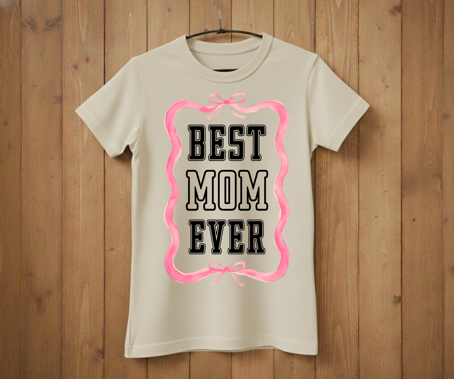 Pink Ribbon Best Mom Ever - Mother’s Day T-Shirt