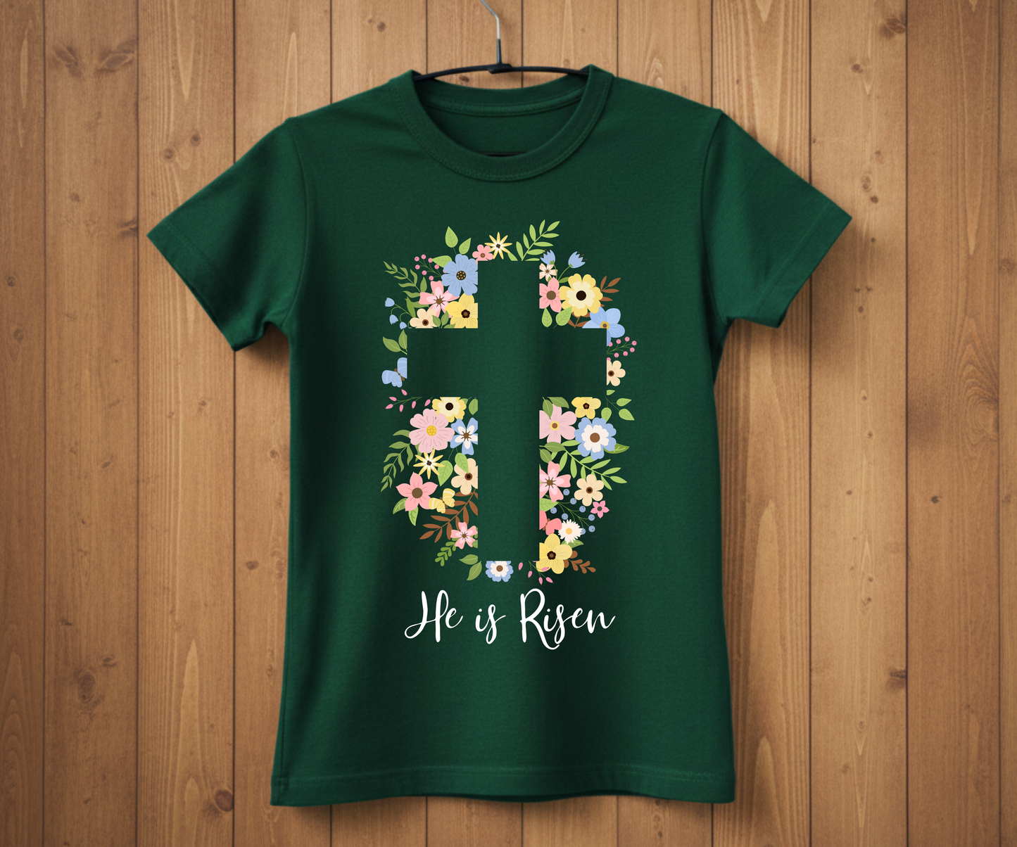 He Is Risen Cross Easter T-Shirt