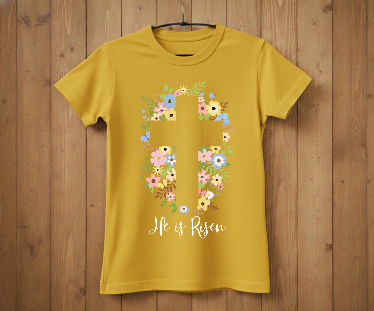He Is Risen Cross Easter T-Shirt