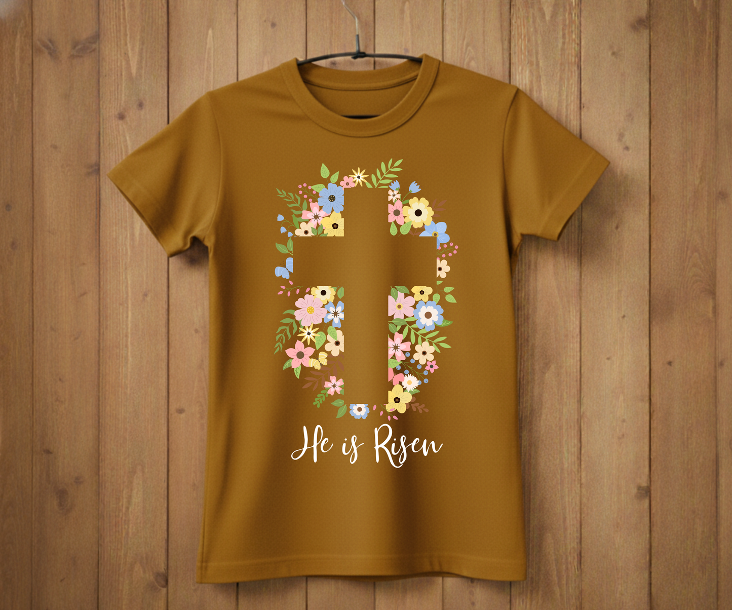 He Is Risen Cross Easter T-Shirt