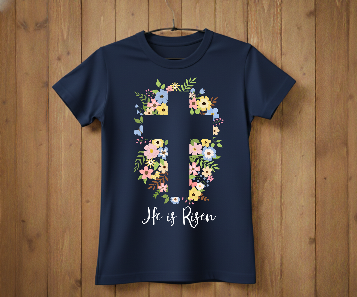 He Is Risen Cross Easter T-Shirt