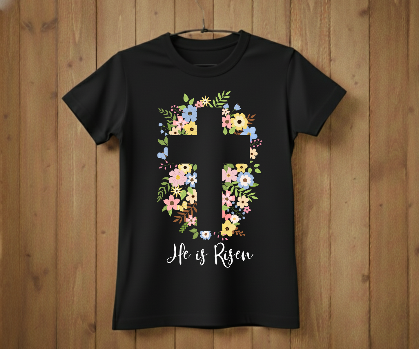 He Is Risen Cross Easter T-Shirt