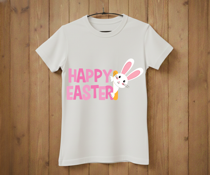 Happy Easter Bunny Design T-Shirt
