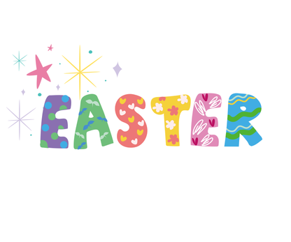 Colorful Easter Lettering T-Shirt