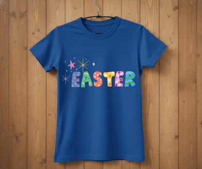 Colorful Easter Lettering T-Shirt
