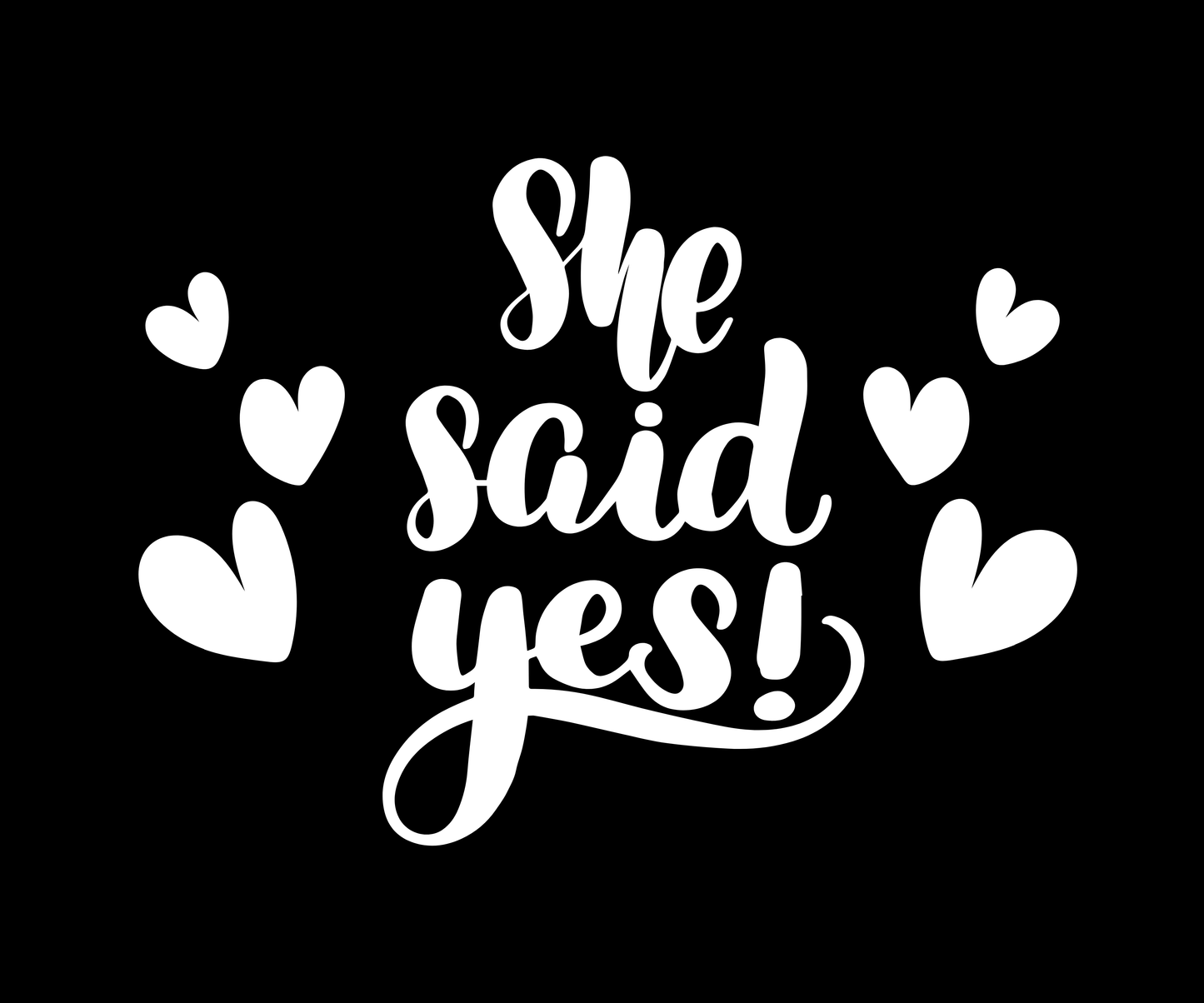 She Said Yes T-Shirt – Bridal Shower & Wedding Party Shirt