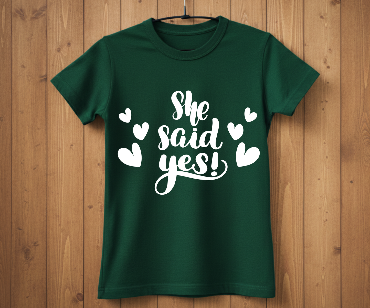 She Said Yes T-Shirt – Bridal Shower & Wedding Party Shirt