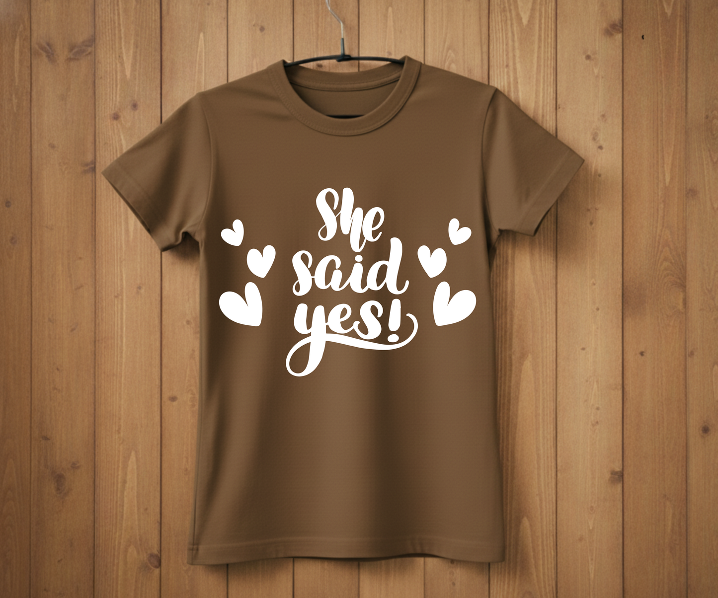 She Said Yes T-Shirt – Bridal Shower & Wedding Party Shirt
