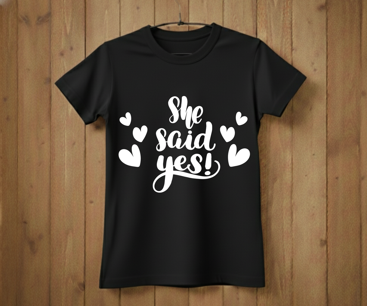 She Said Yes T-Shirt – Bridal Shower & Wedding Party Shirt