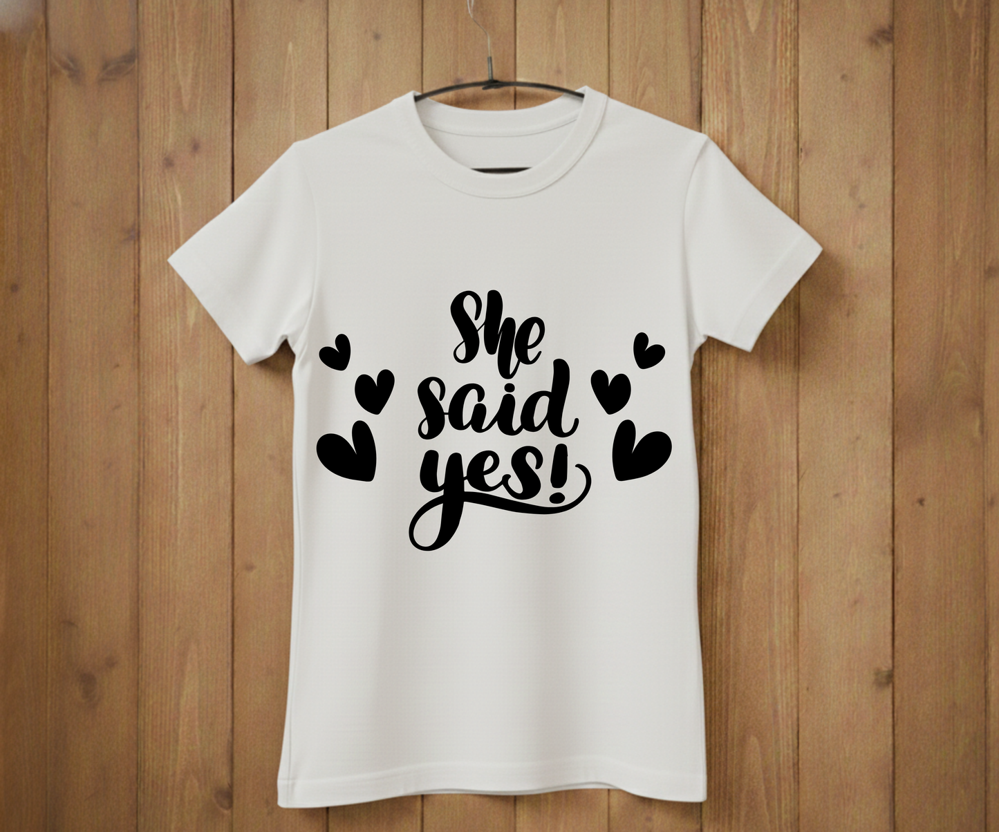 She Said Yes T-Shirt – Bridal Shower & Wedding Party Shirt