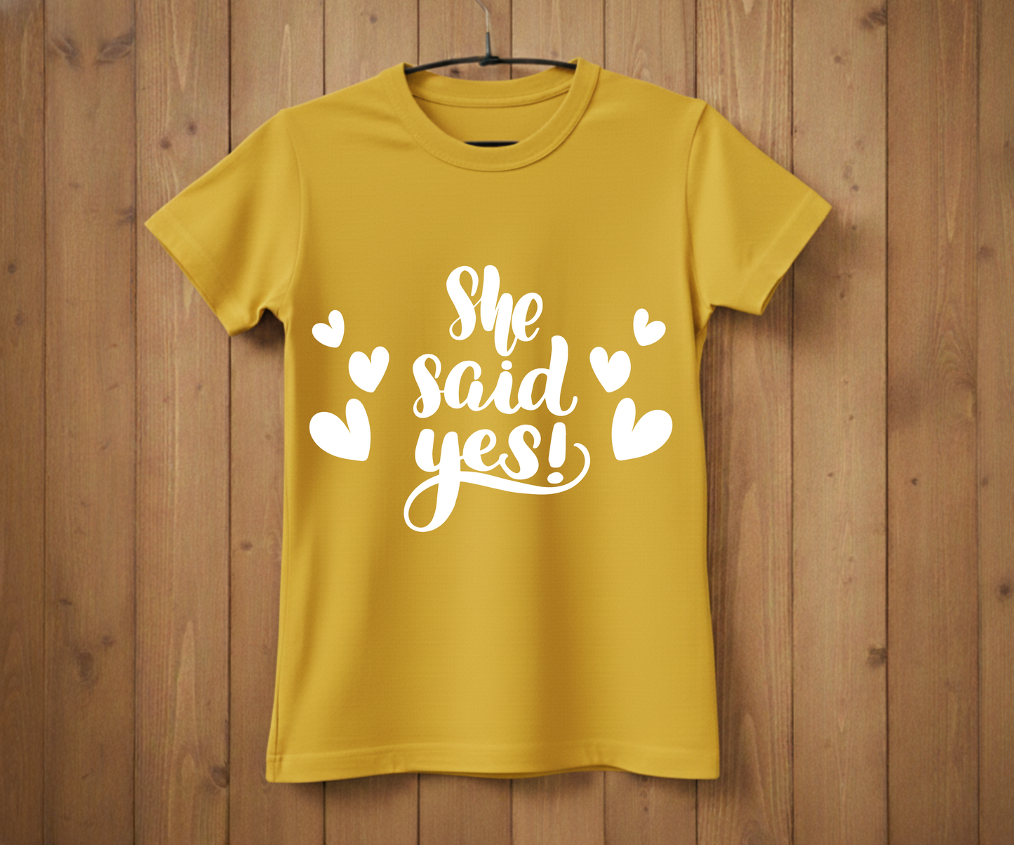 She Said Yes T-Shirt – Bridal Shower & Wedding Party Shirt