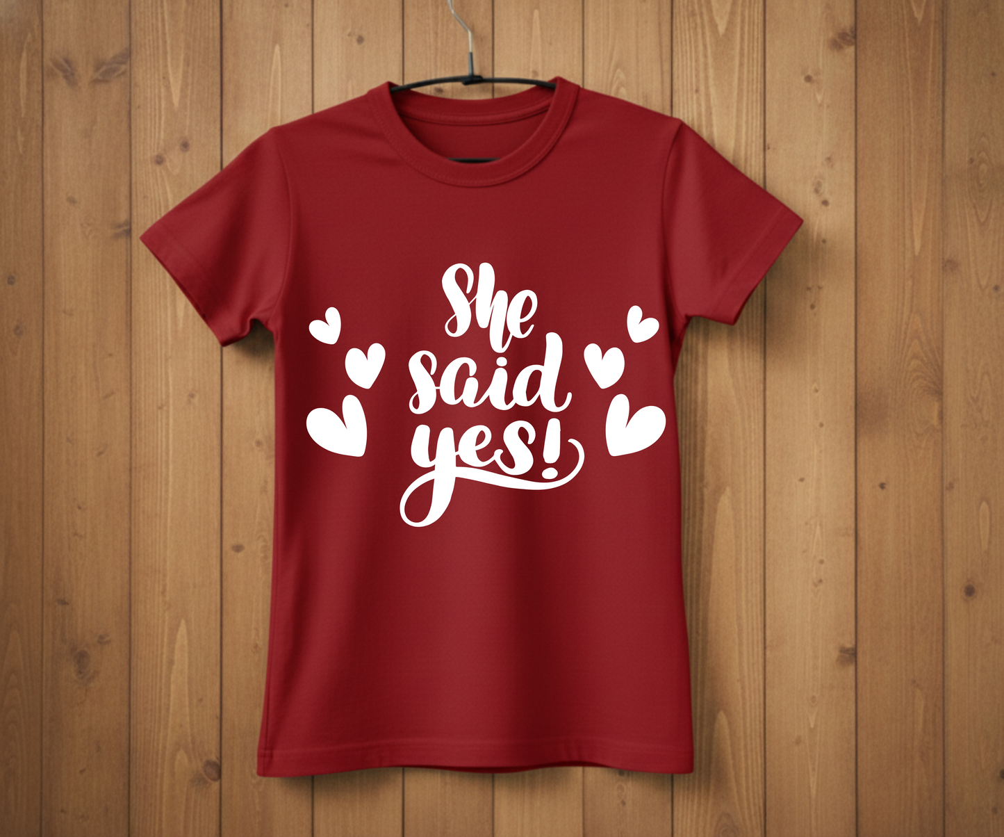 She Said Yes T-Shirt – Bridal Shower & Wedding Party Shirt