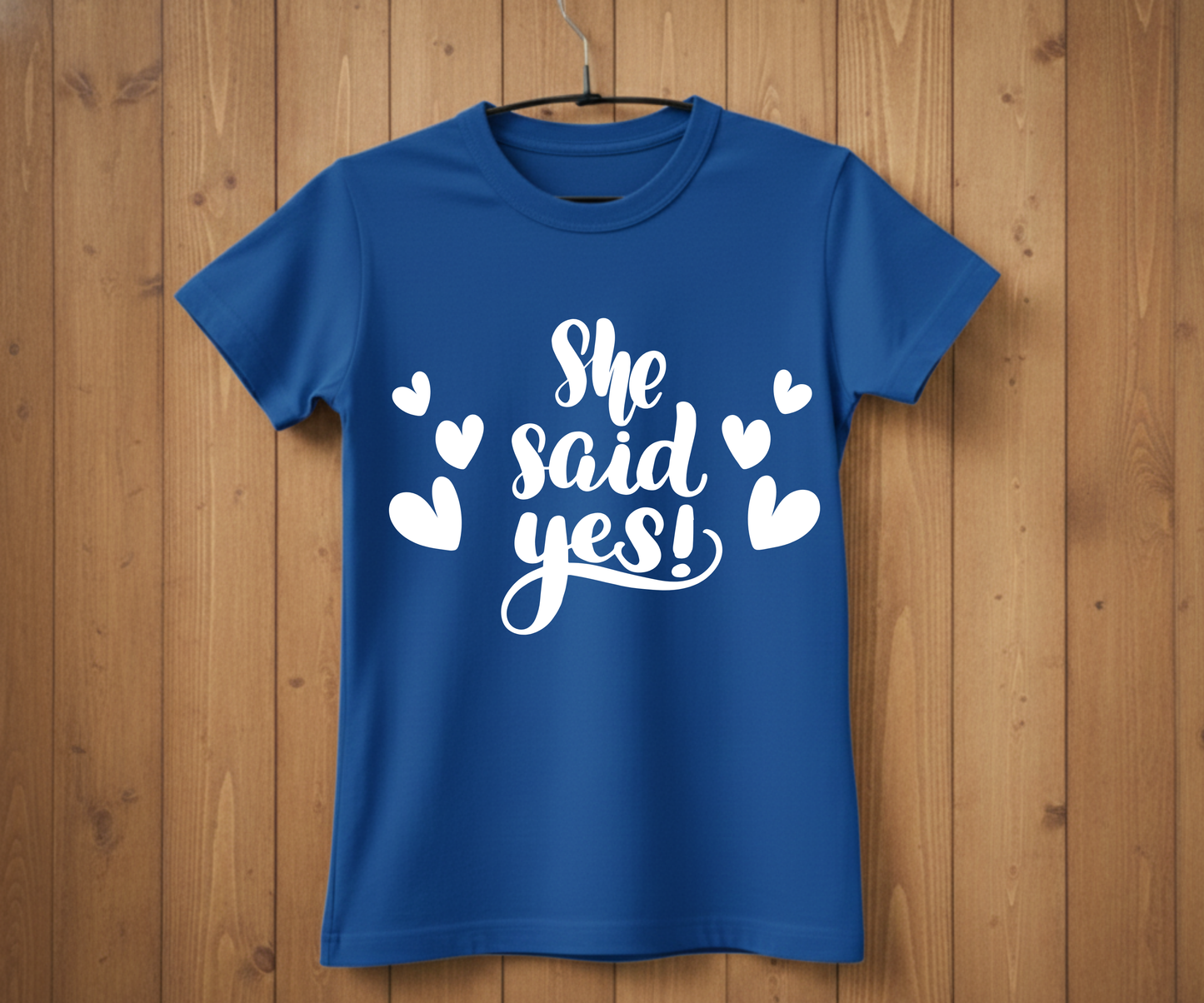 She Said Yes T-Shirt – Bridal Shower & Wedding Party Shirt