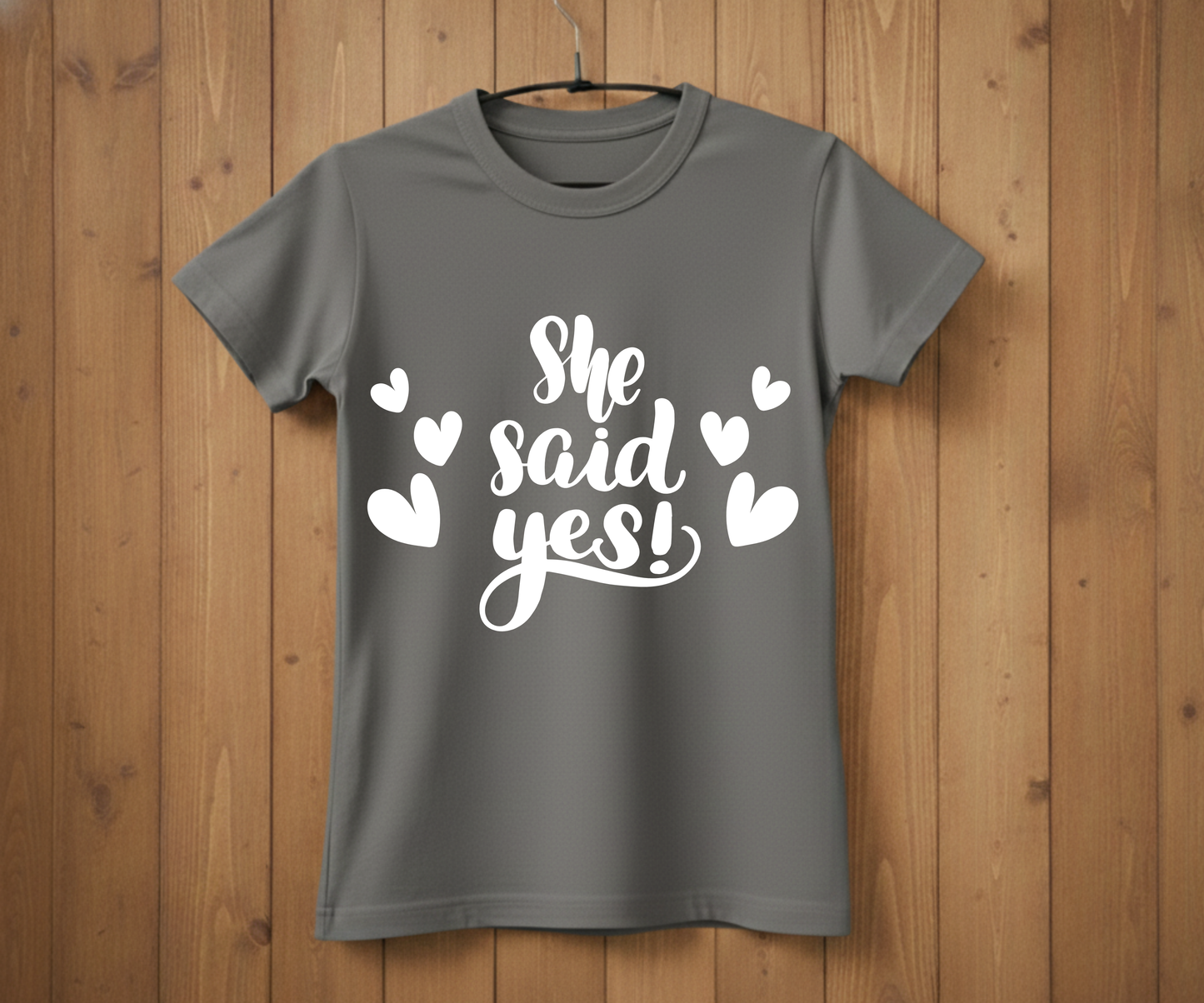 She Said Yes T-Shirt – Bridal Shower & Wedding Party Shirt