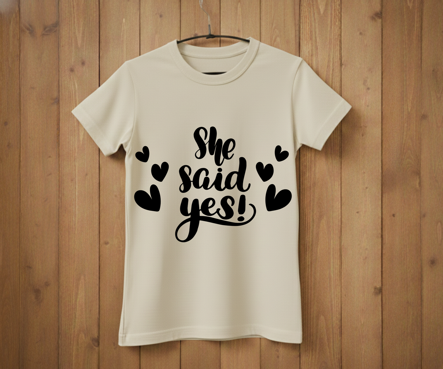 She Said Yes T-Shirt – Bridal Shower & Wedding Party Shirt