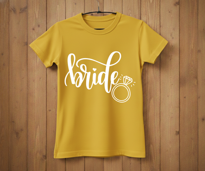 Bride Tee – Bridal Shower & Wedding Party Shirt